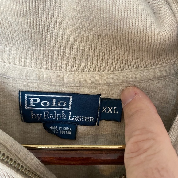 Polo 1/4 zip pullover.  Barely wore - Picture 2 of 4